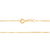 Cordão banhado a ouro 18k fio grumet (53069500) - comprar online