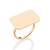 Anel skinny retangular banhado a ouro 18k (51350300) - comprar online