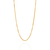 Gargantilha banhada a ouro 18k fio grumet (53069400)