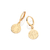 Brinco argola medalha de são bento banhado a ouro 18k (52731600) - comprar online
