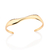 Bracelete ondulado banhado a ouro 18k (55207900)