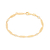 Pulseira banhada a ouro 18k com zircônias (55206306)
