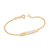 Pulseira banhada a ouro 18k infantil (55021600)