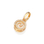 Pingente aspiral banhado a ouro 18k com zircônias (54281406)