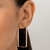 Brinco argola retangular banhada a ouro 18k (52726800) - Estilo Dixe | Semijoias Rommanel