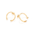 Brinco ferradura banhado a ouro 18k (52730400) - comprar online
