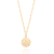 Gargantilha banhada a ouro 18k fio singapura (53119006)