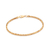 Pulseira rabo de raposa banhado a ouro 18k (55215500)