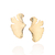 Brinco palha estilizada banhado a ouro 18k (52730900) - comprar online