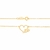 Gargantilha banhada a ouro 18k com coração formando a palavra mãe (53162400) - comprar online