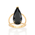 Maxi anel gota banhado a ouro 18k com cristal (51349927)