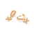 Brinco argola borboleta banhado a ouro 18k com zircônias (52732906) - comprar online