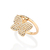 Anel borboleta banhado a ouro 18k com zircônias (51352006) - comprar online