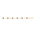 Pulseira banhada a ouro 18k com cristais pretos (55127927)