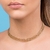 Gargantilha choker banhada a ouro 18k (53250300) na internet