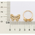 Anel skinny borboleta banhado a ouro 18k (51348200) na internet