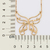 Gargantilha borboleta banhada a ouro 18k com zircônias (53253906) - comprar online