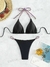 BIKINI DE CORREAS TEJIDAS BLACK - Only Iconic
