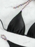 BIKINI DE CORREAS TEJIDAS BLACK - tienda online