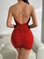 VESTIDO FRUNCE CON CADENA RED en internet