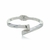 Bracelete liso com banho em rodio branco - comprar online