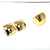 Conjunto - Brinco Anel Golden Flat - Dan Semijoias