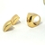 Conjunto - Brinco Anel Golden Flat - comprar online