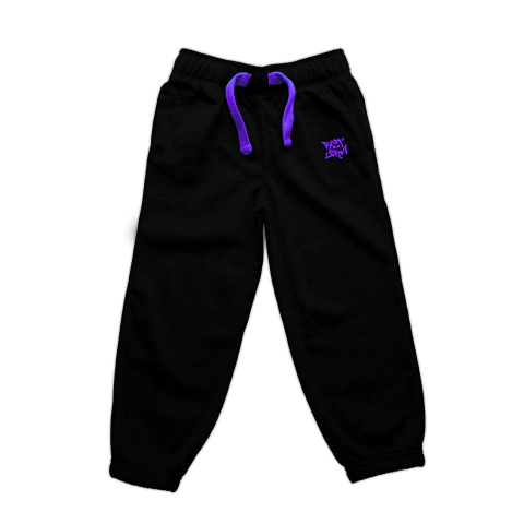 Calça moletom "Essência" - Preto c/ Roxo - comprar online