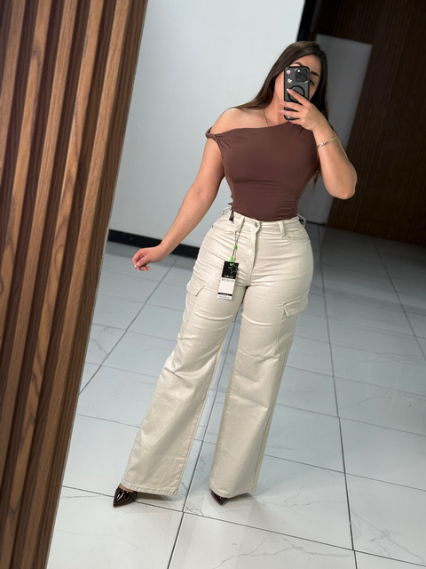 Glitter cargo pants