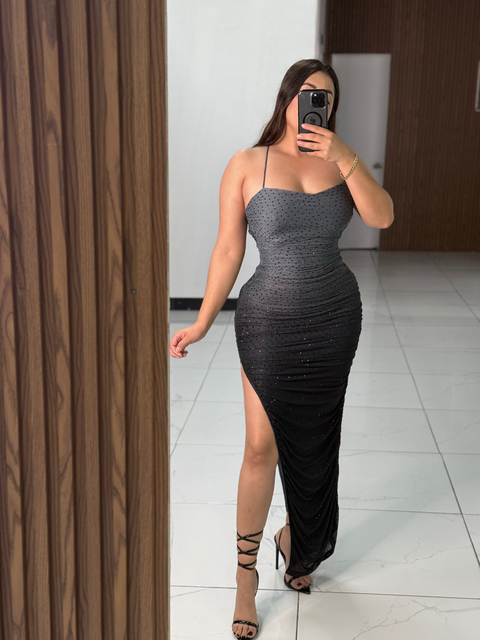 Vestido mesh degradado