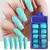 Imagem do Kit Completo de Unhas Postiças Realistas - 100 Peças, Formato Caixão, Acrílico e Ferramentas para Gel e Esmalte