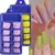 Imagem do Kit Completo de Unhas Postiças Realistas - 100 Peças, Formato Caixão, Acrílico e Ferramentas para Gel e Esmalte
