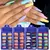 Kit Completo de Unhas Postiças Realistas - 100 Peças, Formato Caixão, Acrílico e Ferramentas para Gel e Esmalte