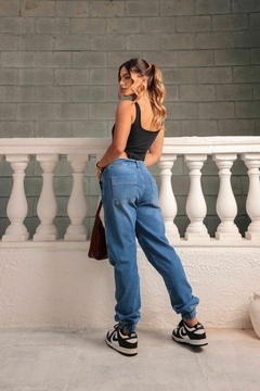 Calça Jeans Jogger Com Recortes - comprar online