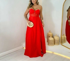 Vestido Longo Festa Elegância Feminina