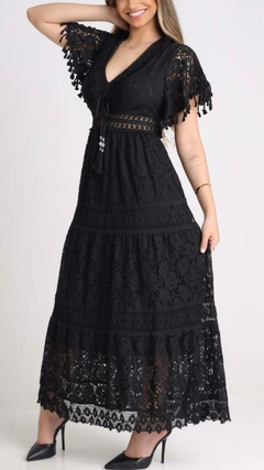 Vestido Longo Feminino Rendado na internet