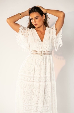 Vestido Longo Feminino Rendado