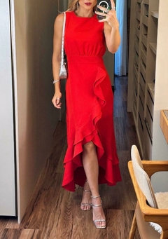 Vestido Longo Babados Heloise