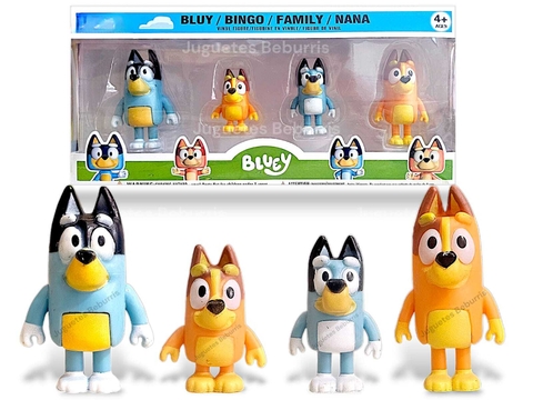 Muñecos De La Familia De Bluey