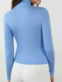 Body Feminino Manga Longa Cola Alta Suplex Premium Moda Blogueira - loja online