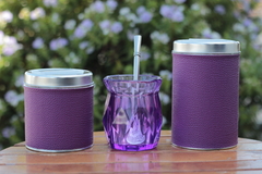 Set matero 3 piezas color violeta