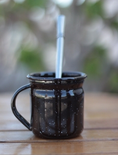 Mate enlozado pequeño con asa - comprar en línea