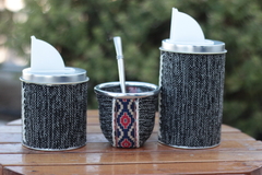 Set matero 3 piezas color gris