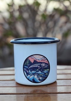 Mate enlozado diseño pesca