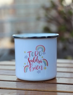 Taza enlozada "todo saldra bien" - comprar en línea