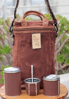 Bolso matero tipo mochila con set matero