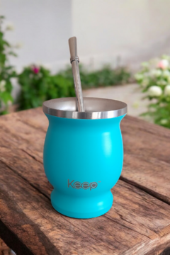 Mate kepp aluminio aguamarina