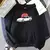 Graphic Impresso Hoodies, Streetwear Manga Longa, Moleton