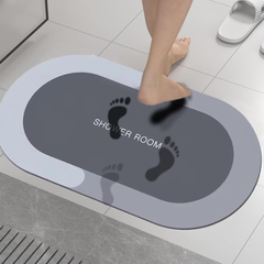 Alfombra Absorbente Antideslizante Baño Suave Ducha Moderna Colores en internet