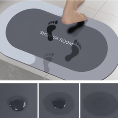 Alfombra Absorbente Antideslizante Baño Suave Ducha Moderna Colores